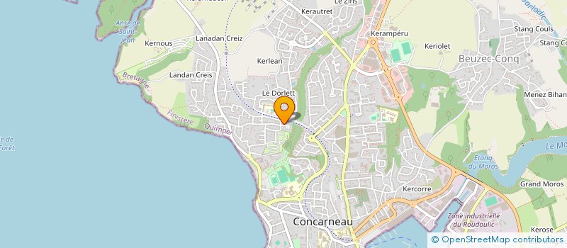 localisation de l'entreprise ASSOCIATION LOI 1901  YOGA ET MIEUX ETR à CONCARNEAU