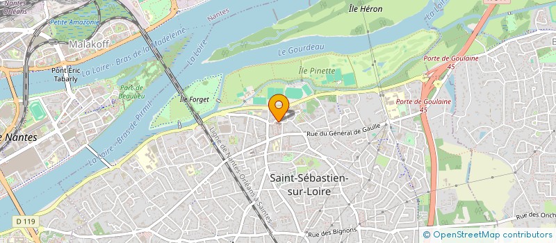 localisation de l'entreprise ASSOCIATION LOIRE DANUBE à SAINT-SEBASTIEN-SUR-LOIRE