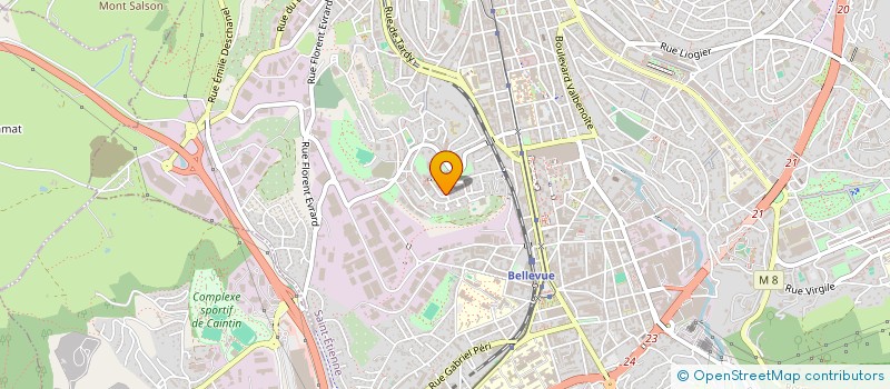 localisation de l'entreprise ASSOCIATION LOIRE FM  SAINT-ETIENNE