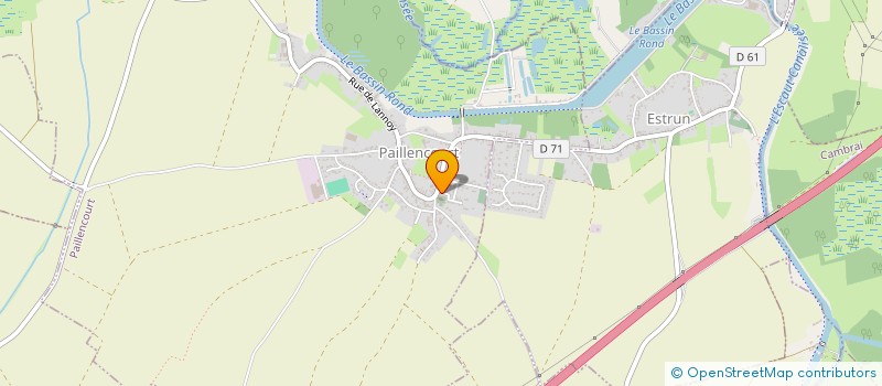 localisation de l'entreprise ASSOCIATION LOISIR DETENTE OXYGENE  PAILLENCOURT