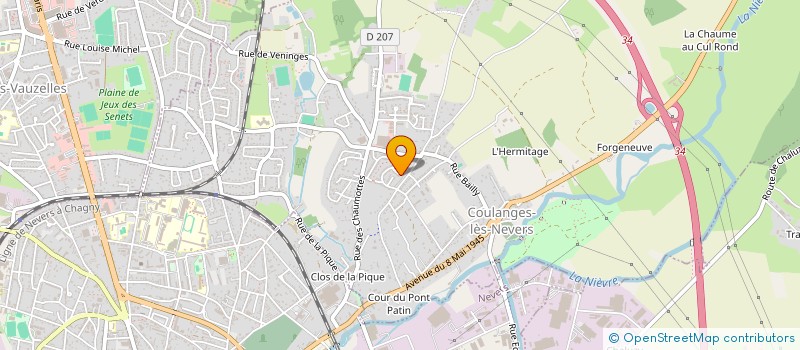 localisation de l'entreprise ASSOCIATION LOISIRS ANIMATION NEVERS  COULANGES-LES-NEVERS