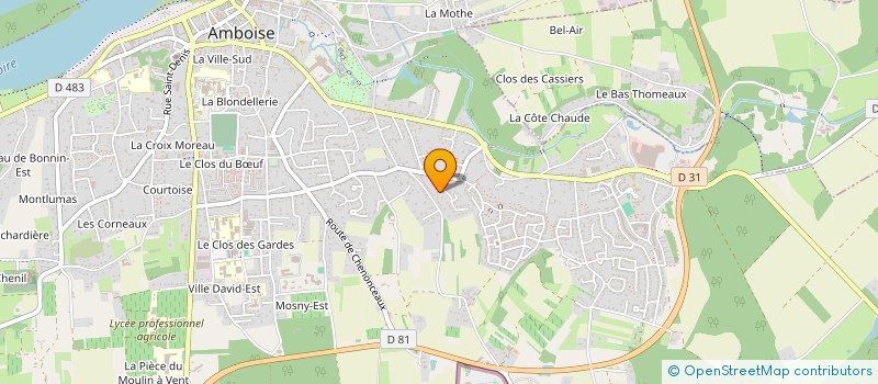 localisation de l'entreprise ASSOCIATION LOISIRS BEAU CLOS  AMBOISE