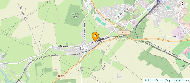 localisation de l'entreprise ASSOCIATION LOISIRS BUIROISE THIERACHIENNE  BUIRE