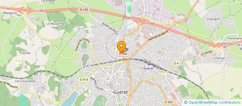 localisation de l'entreprise ASSOCIATION LOISIRS CREATION ANIMATION à GUERET