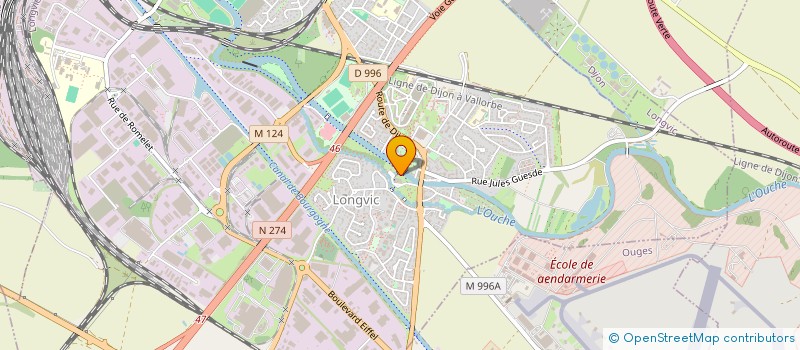 localisation de l'entreprise ASSOCIATION LOISIRS CULTURE  LONGVIC