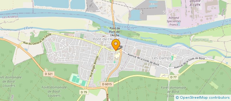 localisation de l'entreprise ASSOCIATION LOISIRS CULTURE ANIMATION  PONT-DE-L'ARCHE