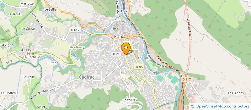 localisation de l'entreprise ASSOCIATION LOISIRS D'ARIEGE à FOIX