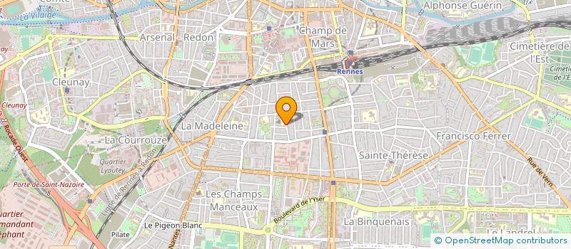 localisation de l'entreprise ASSOCIATION LOISIRS DANSES à RENNES