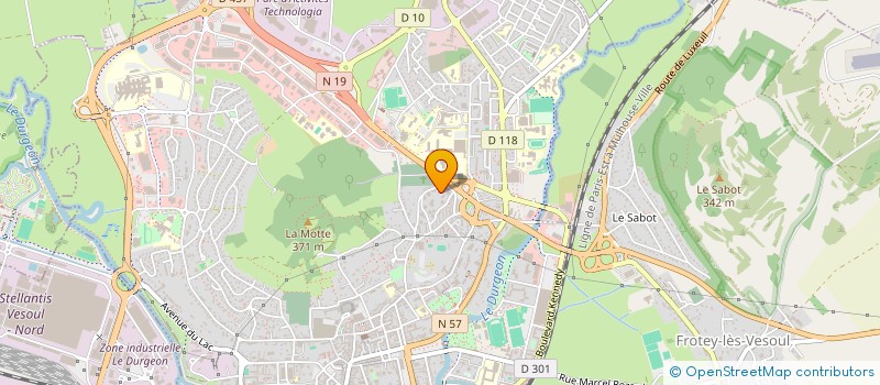 localisation de l'entreprise ASSOCIATION LOISIRS DU GRAND GRESIL  VESOUL