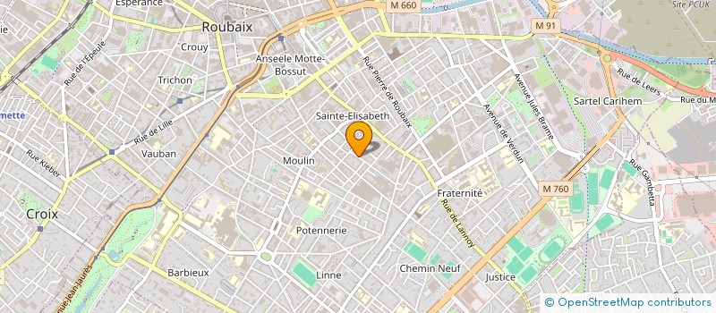 localisation de l'entreprise ASSOCIATION LOISIRS ECOLES SAINT MICHEL  ROUBAIX