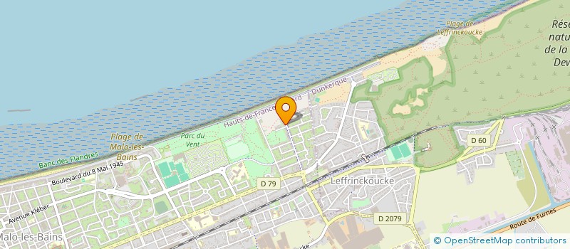 localisation de l'entreprise ASSOCIATION LOISIRS ENFANTS ADOLESCENTS à DUNKERQUE