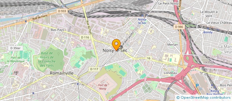 localisation de l'entreprise ASSOCIATION LOISIRS ET CREATION à NOISY-LE-SEC
