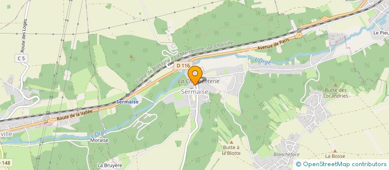 localisation de l'entreprise ASSOCIATION LOISIRS ET CULTURE  SAINT-MAURICE-MONTCOURONNE