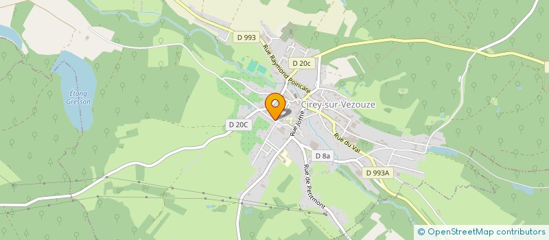 localisation de l'entreprise ASSOCIATION LOISIRS ET CULTURE  CIREY-SUR-VEZOUZE