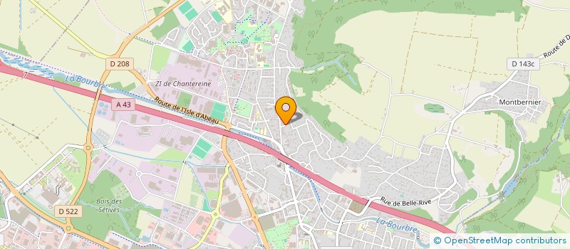 localisation de l'entreprise ASSOCIATION LOISIRS ET CULTURE  BOURGOIN-JALLIEU