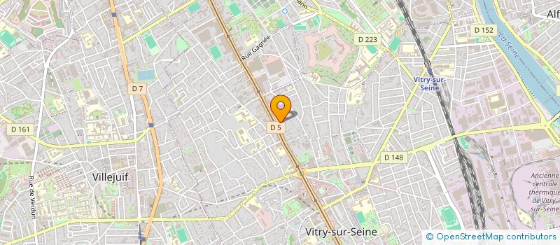 localisation de l'entreprise ASSOCIATION LOISIRS ET FORMATION à VITRY-SUR-SEINE