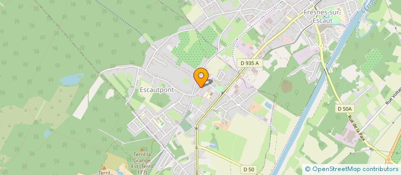 localisation de l'entreprise ASSOCIATION LOISIRS ET JOIE  ESCAUTPONT