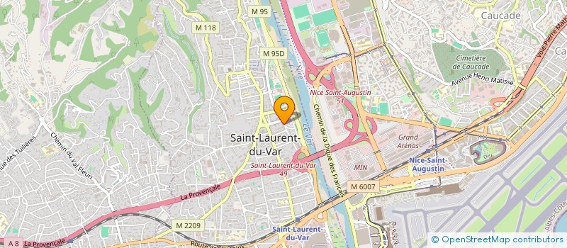 localisation de l'entreprise ASSOCIATION LOISIRS ET SOLIDARITE DES RETRAITES DES CHEMINOTS DE NICE à SAINT-LAURENT-DU-VAR