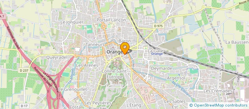 localisation de l'entreprise ASSOCIATION LOISIRS ET SPORT D'ORANGE  ORANGE