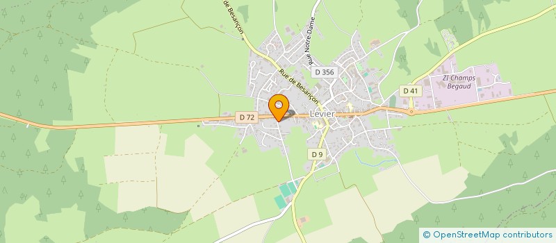 localisation de l'entreprise ASSOCIATION LOISIRS ET SPORTS DE LEVIER  LEVIER