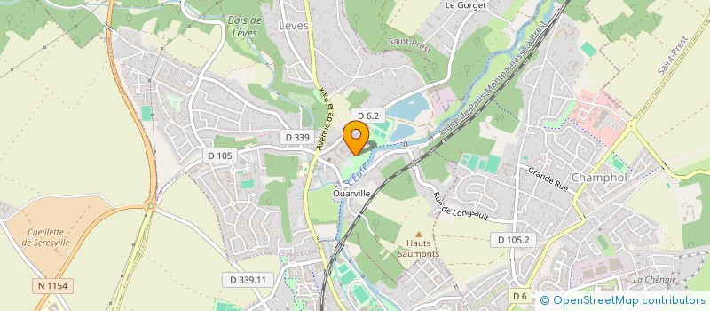 localisation de l'entreprise ASSOCIATION LOISIRS ET SPORTS DES USAGERS DE LA FONDATION D'ALIGRE ET MMARIE THERESE à LEVES