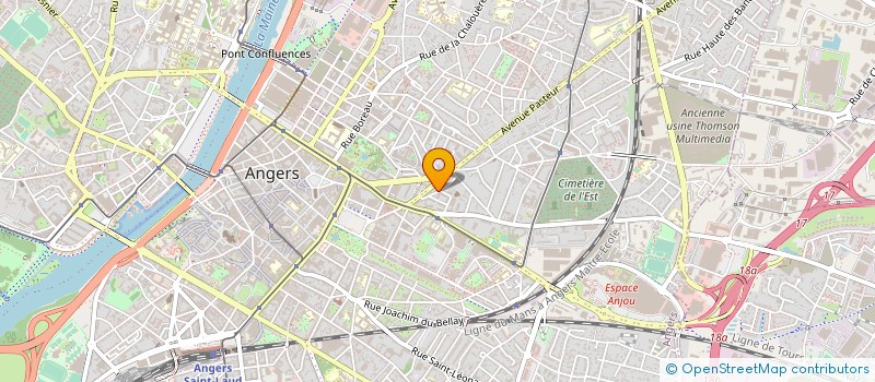 localisation de l'entreprise ASSOCIATION LOISIRS JEUNES ENFANTS à ANGERS