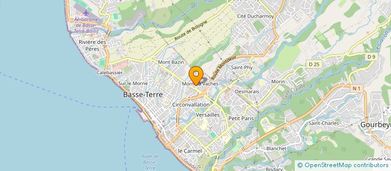 localisation de l'entreprise ASSOCIATION LOISIRS KARUKERA (ALK)  BASSE-TERRE