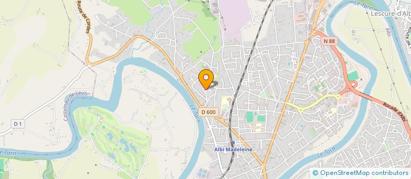 localisation de l'entreprise ASSOCIATION LOISIRS MULTISPORT 81 (ALM 81) à ALBI