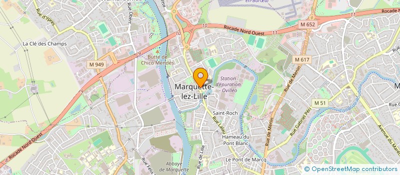 localisation de l'entreprise ASSOCIATION LOISIRS NOUVELLE ETAPE  MARQUETTE-LEZ-LILLE