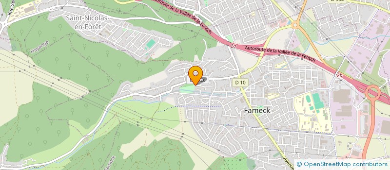 localisation de l'entreprise ASSOCIATION LOR'N BIKE 57  FAMECK