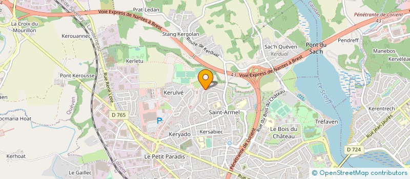 localisation de l'entreprise ASSOCIATION LORIENTAISE DE YOGA  LORIENT