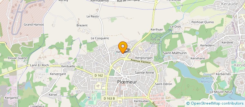 localisation de l'entreprise ASSOCIATION LORIENTAISE DES SECOURS D URGENCE DANS LE PAYS DE LORIENT  PLOEMEUR