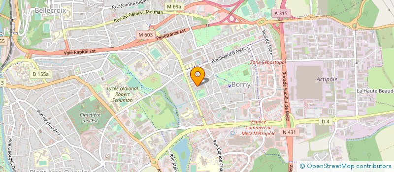 localisation de l'entreprise ASSOCIATION LORRAINE INTERFEDERALE PANAFRICAINE  METZ