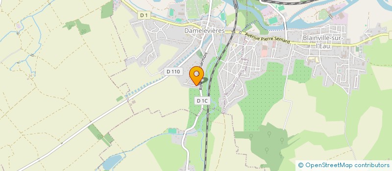 localisation de l'entreprise ASSOCIATION LOTISSEMENT DES HAUTES TERRES DE DAMELEVIERES  DAMELEVIERES