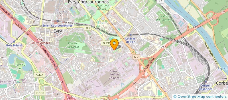 localisation de l'entreprise ASSOCIATION LOTUS INTERNATIONAL  EVRY-COURCOURONNES