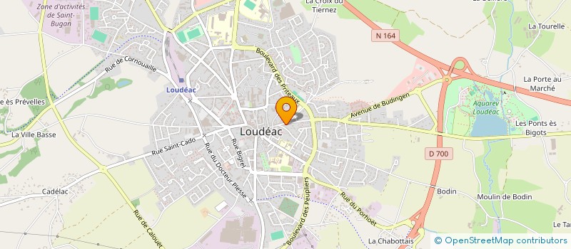 localisation de l'entreprise ASSOCIATION LOUDEAC INTER COMITE D'ENTREPRISE à LOUDEAC