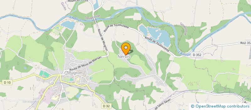 localisation de l'entreprise ASSOCIATION LOUS NERBIS  NERBIS