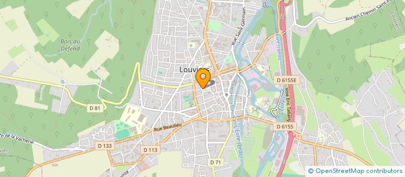 localisation de l'entreprise ASSOCIATION LOUVIERS COMMERCE PLUS à LOUVIERS