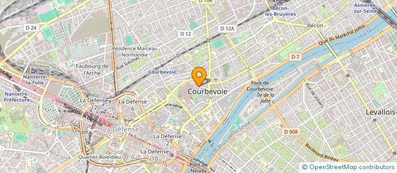 localisation de l'entreprise ASSOCIATION LOUZOLO AMOUR OPH à COURBEVOIE
