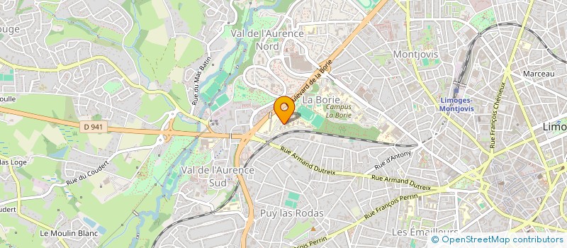 localisation de l'entreprise ASSOCIATION LP AJRH à LIMOGES
