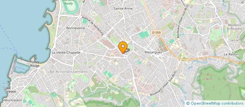 localisation de l'entreprise ASSOCIATION LUC BORRELLI  MARSEILLE