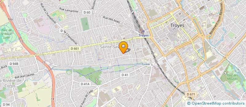 localisation de l'entreprise ASSOCIATION LUCIOLE  SAINTE-SAVINE