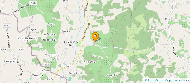 localisation de l'entreprise ASSOCIATION LUCIOLES  CHAUFFOUR-SUR-VELL