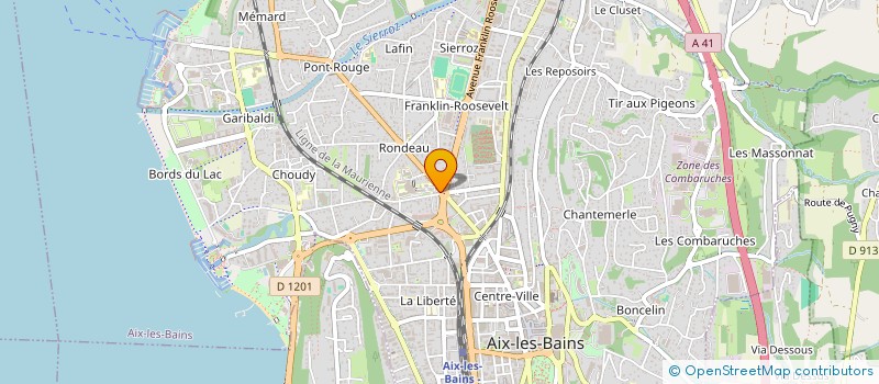 localisation de l'entreprise ASSOCIATION LUCIOLES à AIX-LES-BAINS