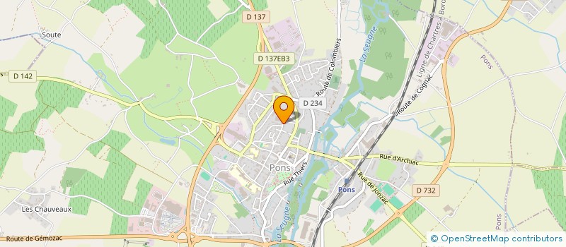 localisation de l'entreprise ASSOCIATION LUDIQUE PONTOISE  PONS