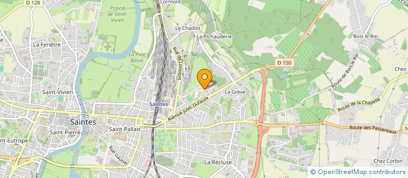 localisation de l'entreprise ASSOCIATION LUDOBUS à SAINTES