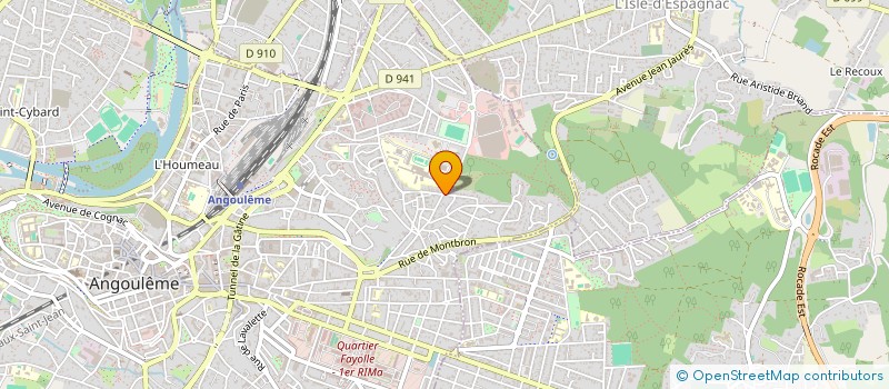 localisation de l'entreprise ASSOCIATION LUDOLAND à ANGOULEME