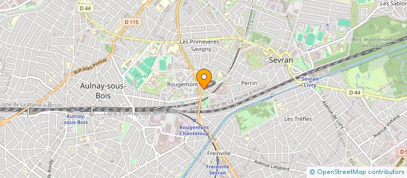 localisation de l'entreprise ASSOCIATION LUEUR D'ESPOIR à SEVRAN