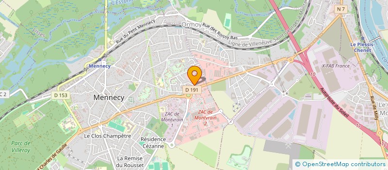 localisation de l'entreprise ASSOCIATION LUEURS D'ENCRE à MENNECY