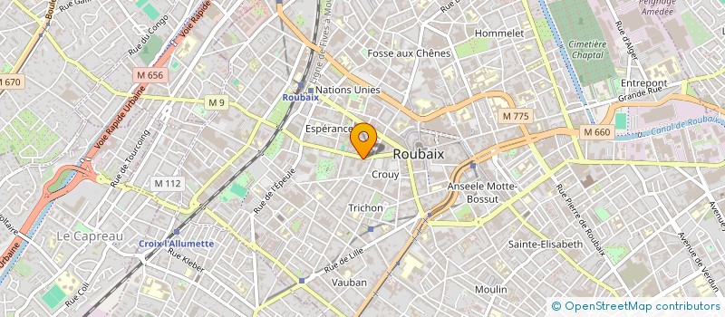localisation de l'entreprise ASSOCIATION LUMEN FABRIQUE à ROUBAIX